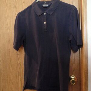 Lands' End Woman's Dark Blue Polo Cotton Shirt, Size S (6-8)